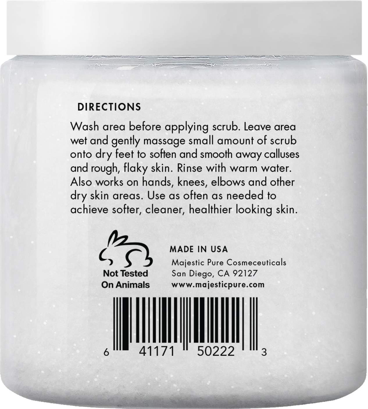 MAJESTIC PURE Tea Tree Oil Body and Foot Scrub - Natural Best Exfoliating Skin Cleanser - Helps with Acne, Callus, Corns, Athletes foot, Jock itch, Dry and Dead Skin - Promotes Healthy Foot -10 oz - Image 5
