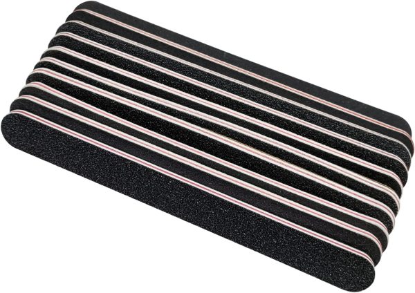 Nail File 10 PCS Professional Double Sided 100/180 Grit Nail Files Emery Board Black Manicure Pedicure Tool and Nail Buffering Files - Image 4